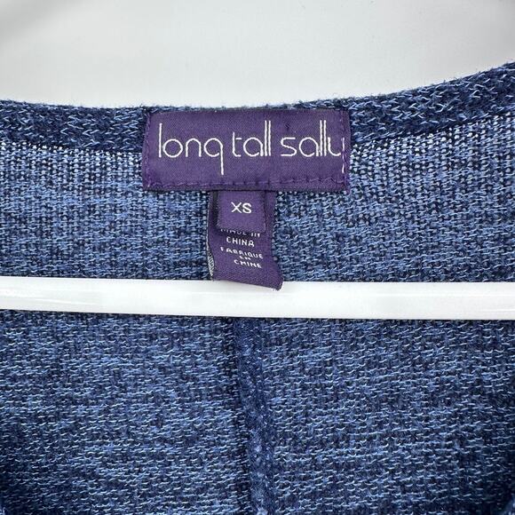 Long Tall Sally Sweater Womens Extra Small  Preppy Academic Career Office Blue - Picture 4 of 9